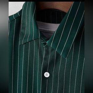 I am selling a Mens Button Front Shirt Without Tee Shirt from SHEIN.